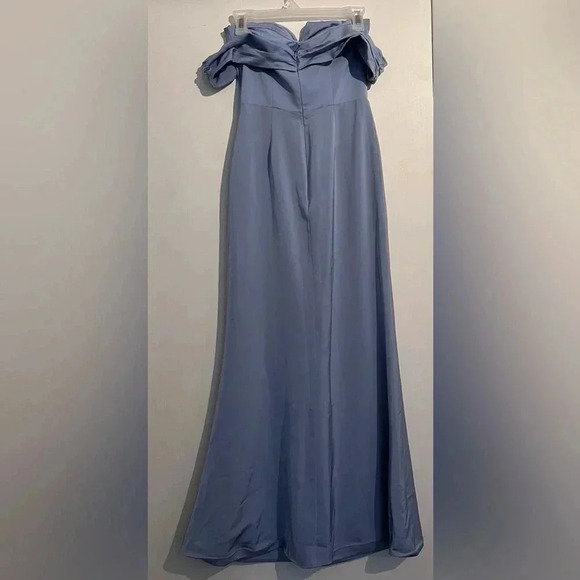 Lovers + Friends Hadid Gown BabyBlue XS Off the Shoulder Cocktail Special event - Picture 4 of 9